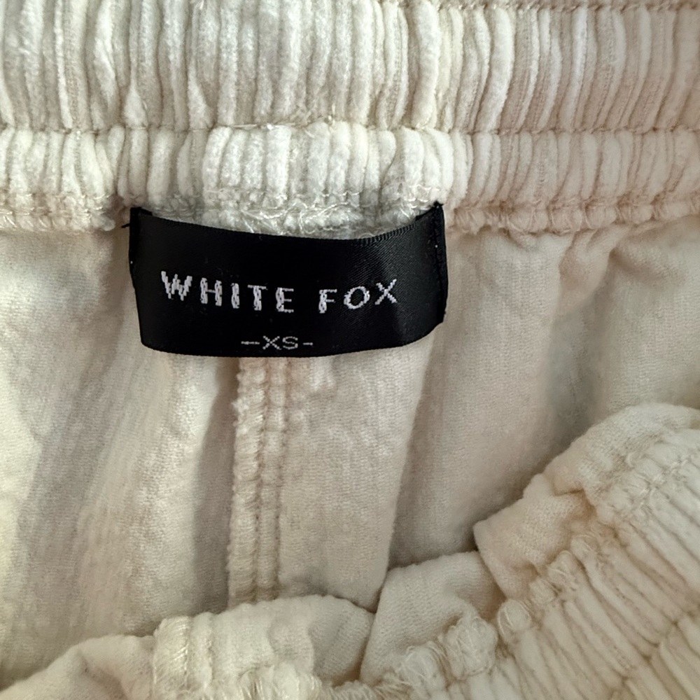White Fox Boutique Off-White Straight Leg Pants